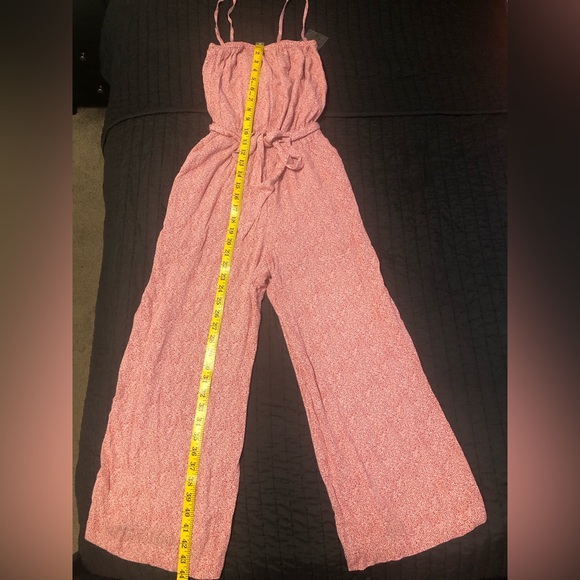 Red Floral Jumpsuit - Picture 6 of 10